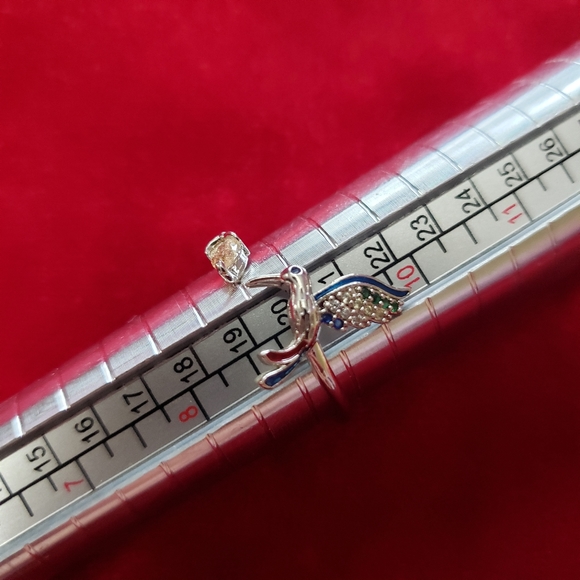 Silver tone Adjustable hummingbird Ring - Picture 9 of 9